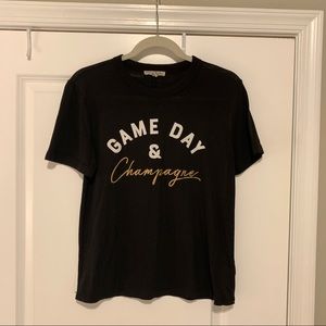 Game Day and Champagne graphic tee from Express size M